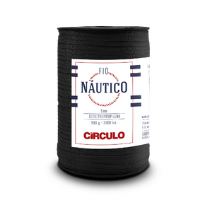 Circulo Premium Nautico Yarn 5mm: Black 8990