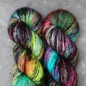 Madelinetosh ASAP: 0683 Electric Rainbow DYED TO ORDER