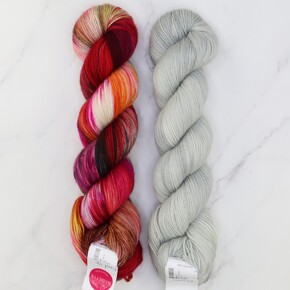 Henness Set in Yummy 2-Ply: Fire & Ice