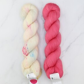 Henness Set in Yummy 2-Ply: Hitchhiker's Birthday