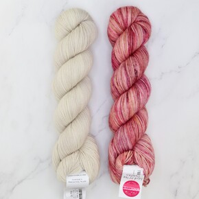 Henness Set in Yummy 2-Ply: Last of the Dahlias
