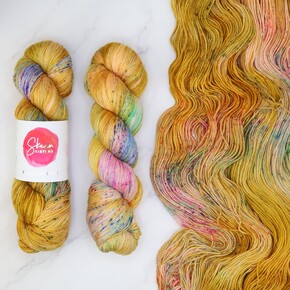 Skein Sisters Fabulous Sock DYED TO ORDER: 1100 Butterscotch Sprinkles
