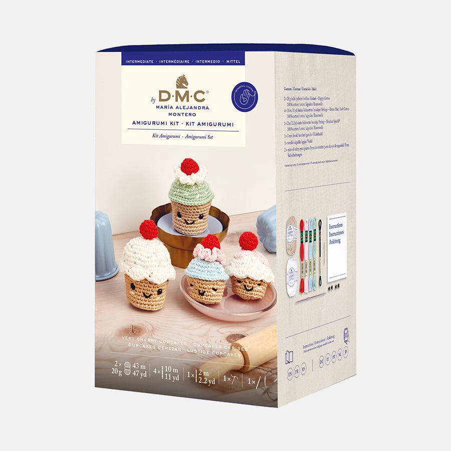 DMC Amigurumi crochet kit – Very Cherry Cupcakes