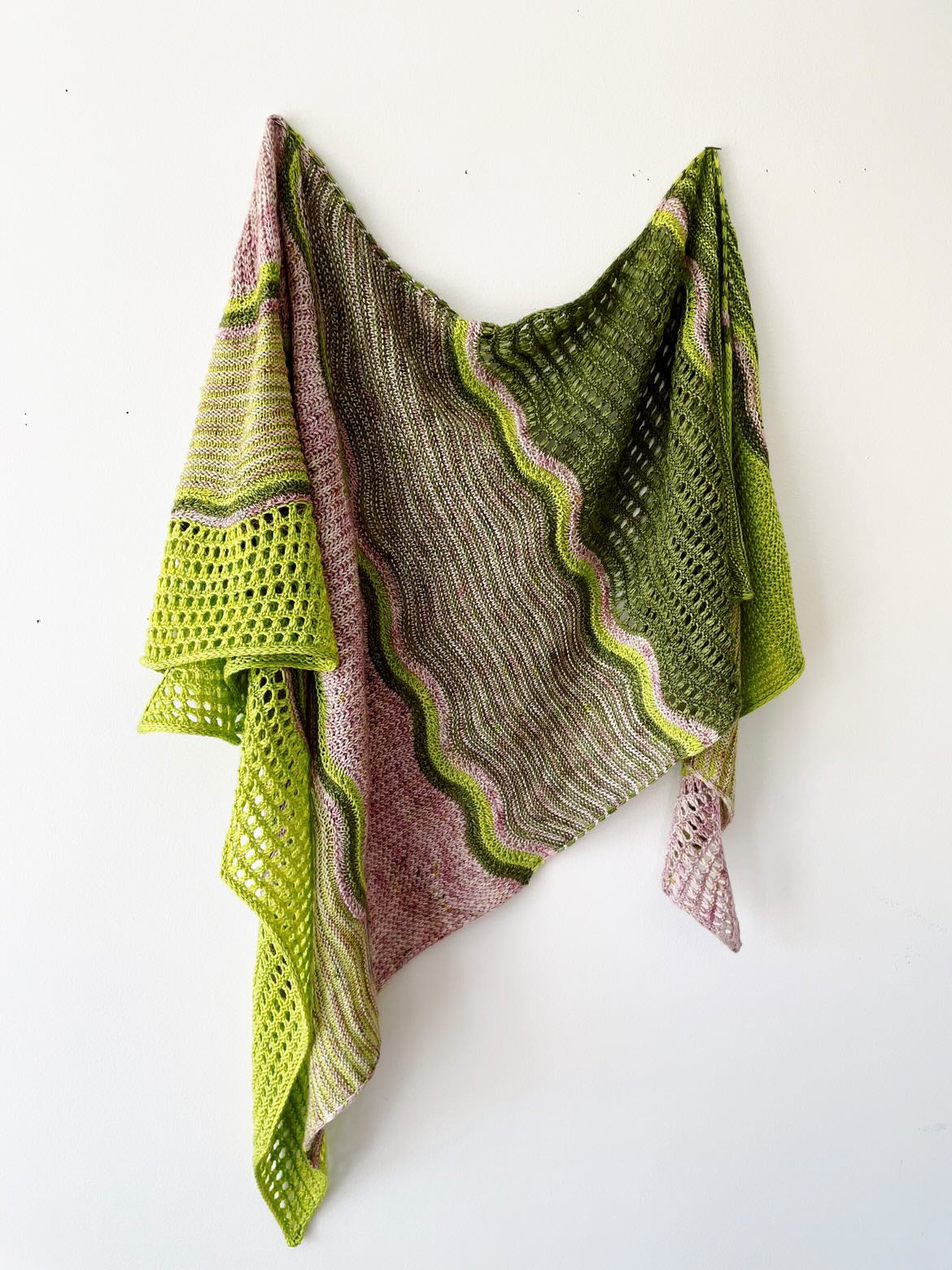 Colour Drift Shawl knitting kit
