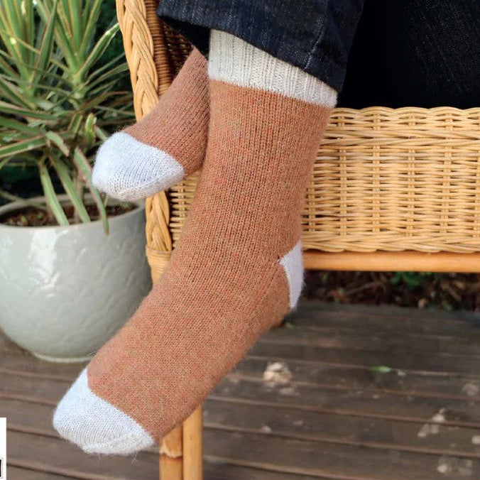 Cosy Basic Socks Pattern 5002 by Alpaca Yarns NZ