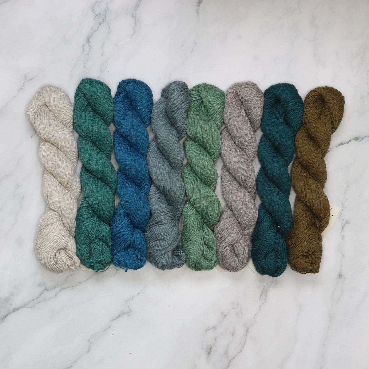 Westknits MKAL 2026 Color Kaleidoscope Kit in Amano Duna, colourway Moss
