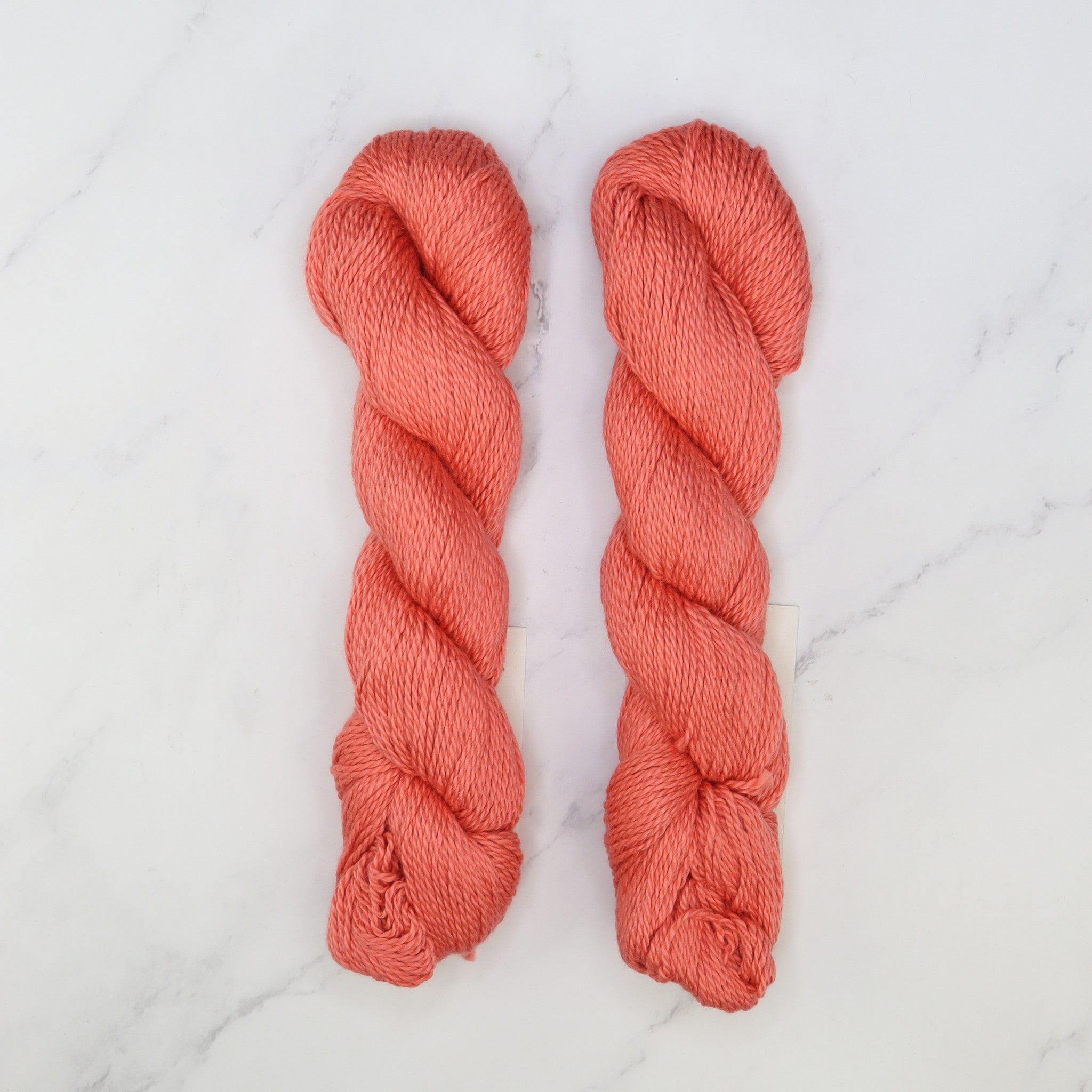 Amano Sami in colourway Coral – 8ply weight cotton yarn