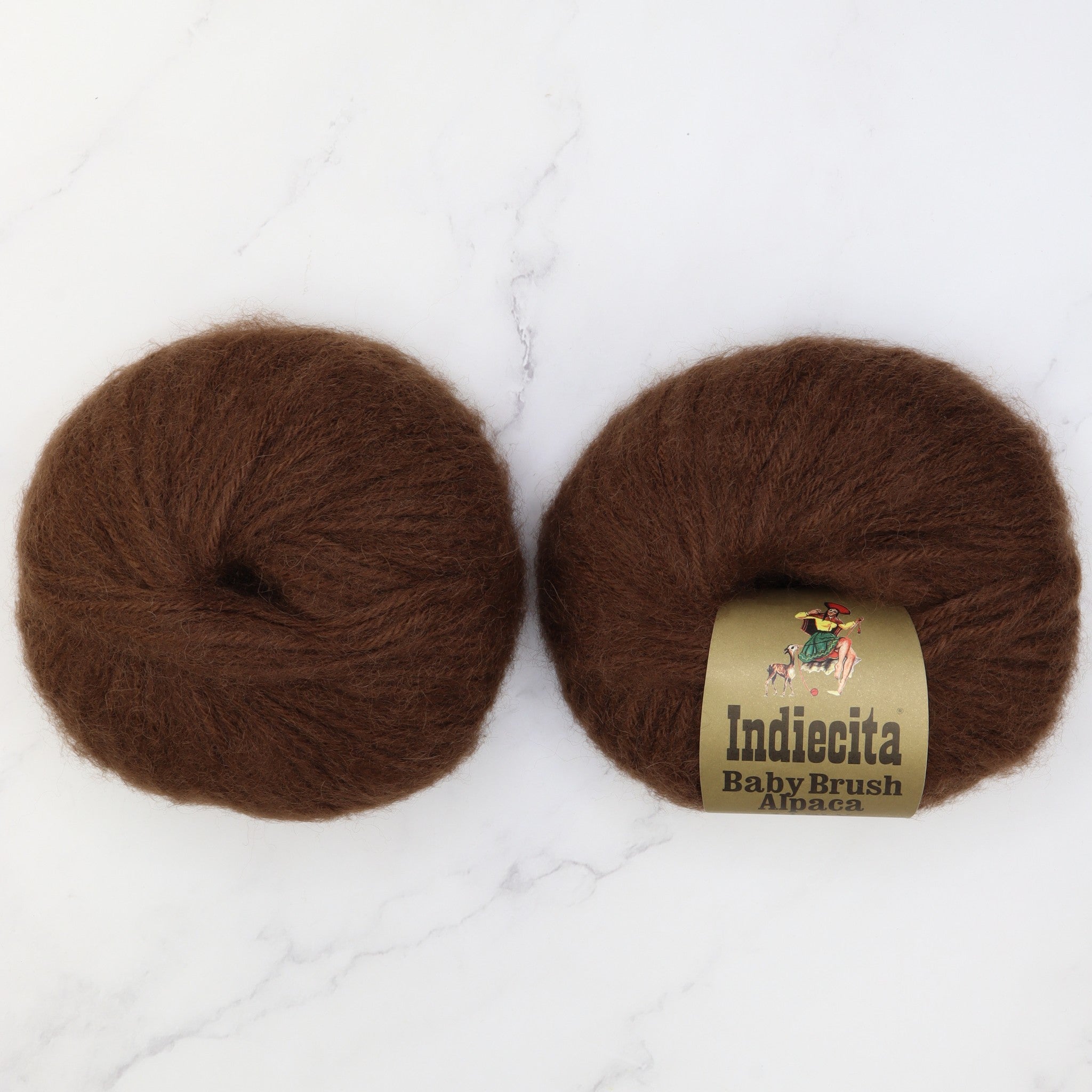 Baby Brushed Alpaca Throw kit, colourway Chocolate 302