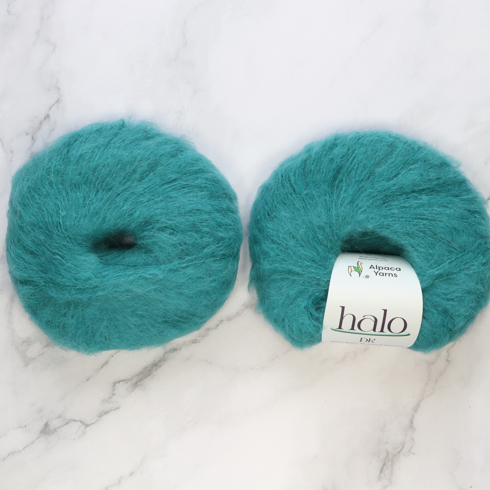 Alpaca Yarns Halo in colourway Teal – 8ply weight alpaca yarn