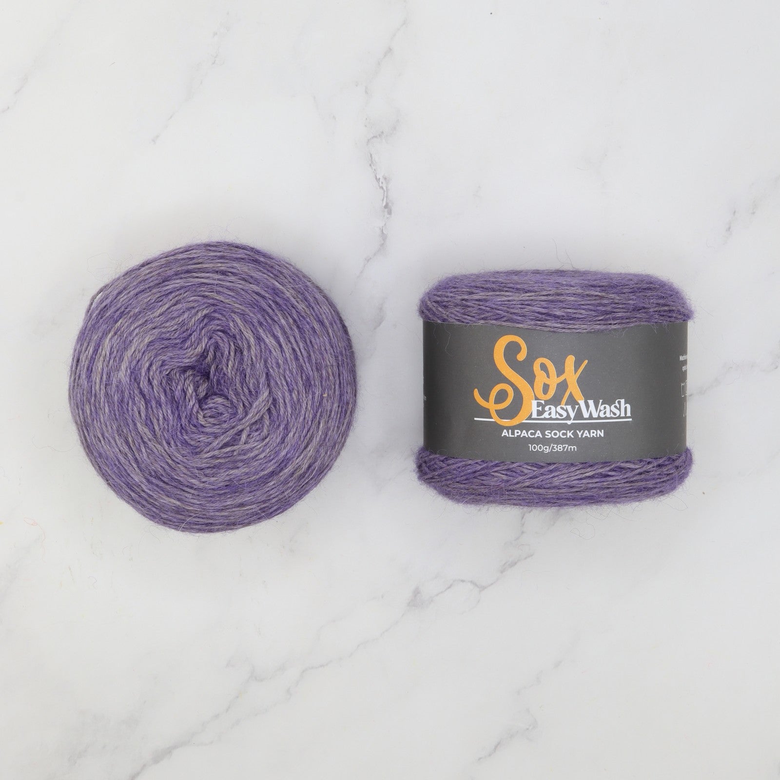 Alpaca Yarns Sox Easy Wash in colourway Grape – 4ply weight alpaca, nylon yarn