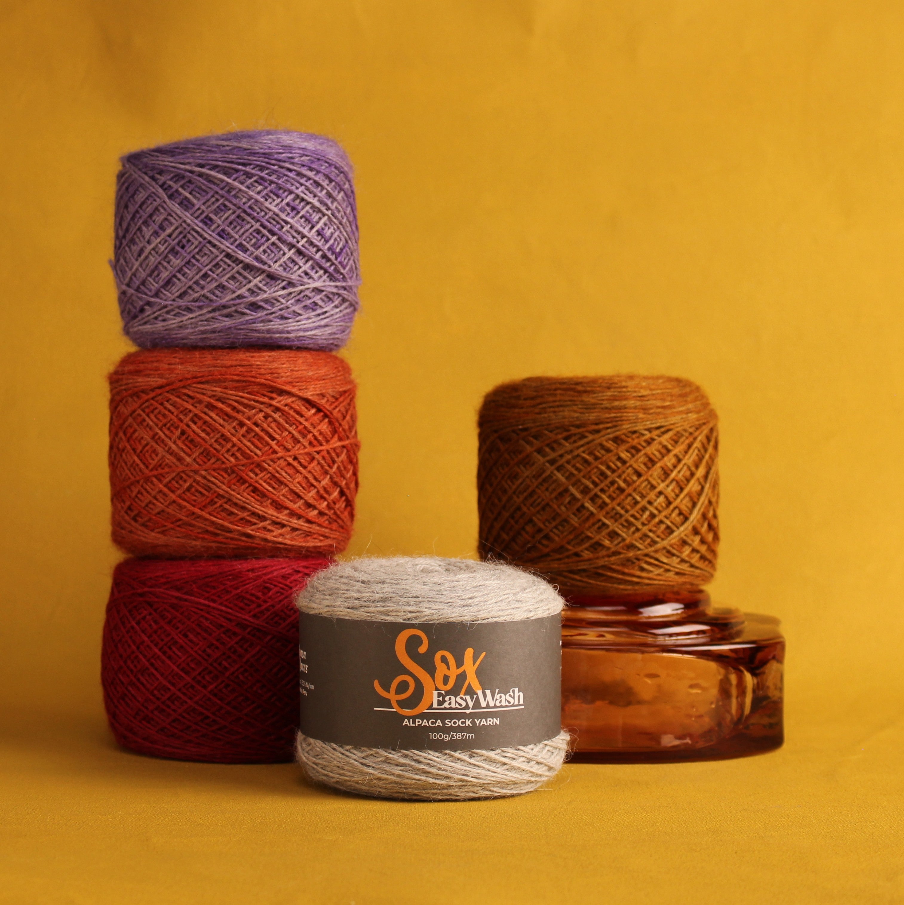 Alpaca Yarns Sox Easy Wash – 4ply weight alpaca, nylon yarn