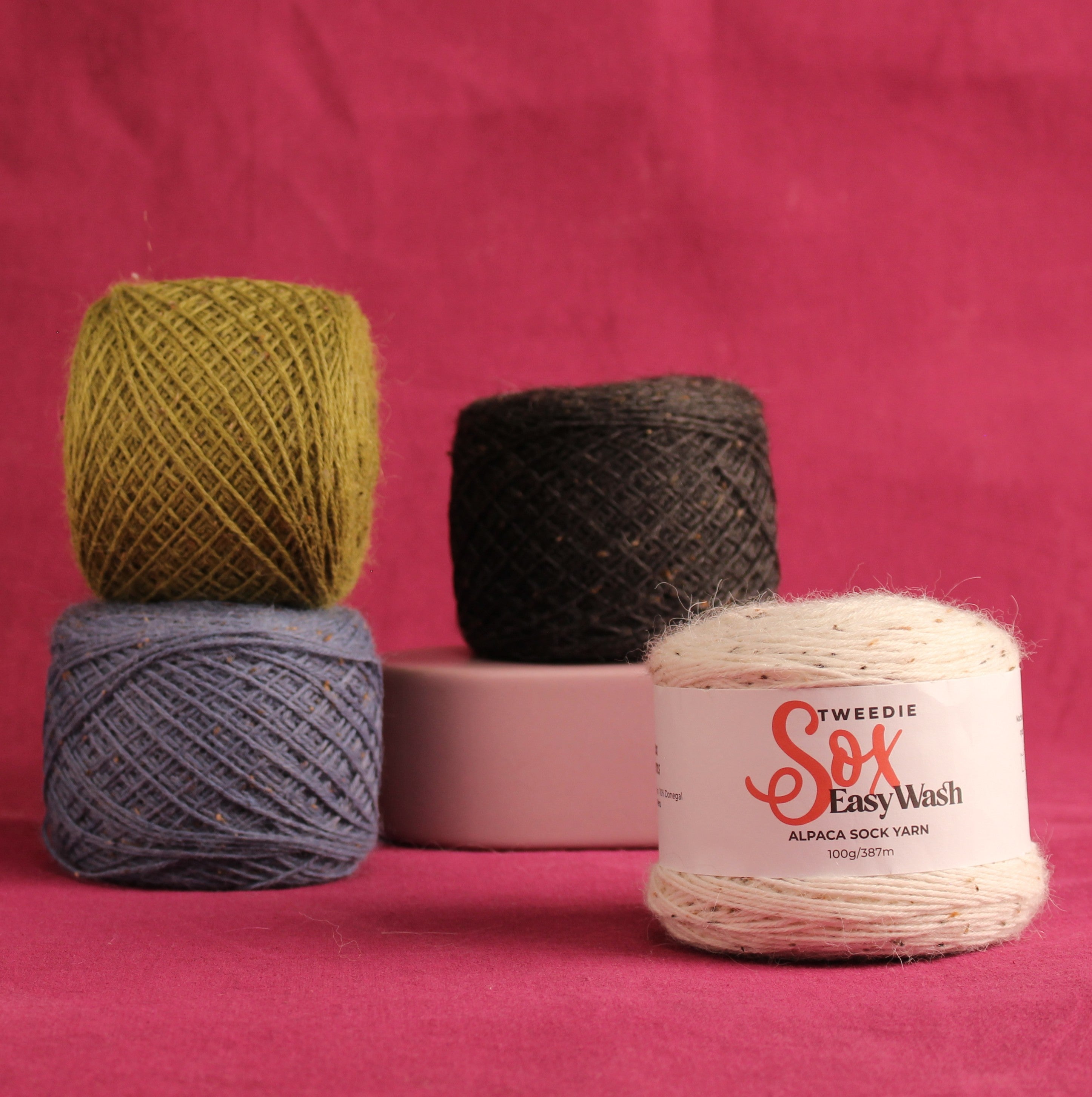 Alpaca Yarns Tweedie Sox Easy Wash – 4ply weight alpaca, nylon, wool yarn