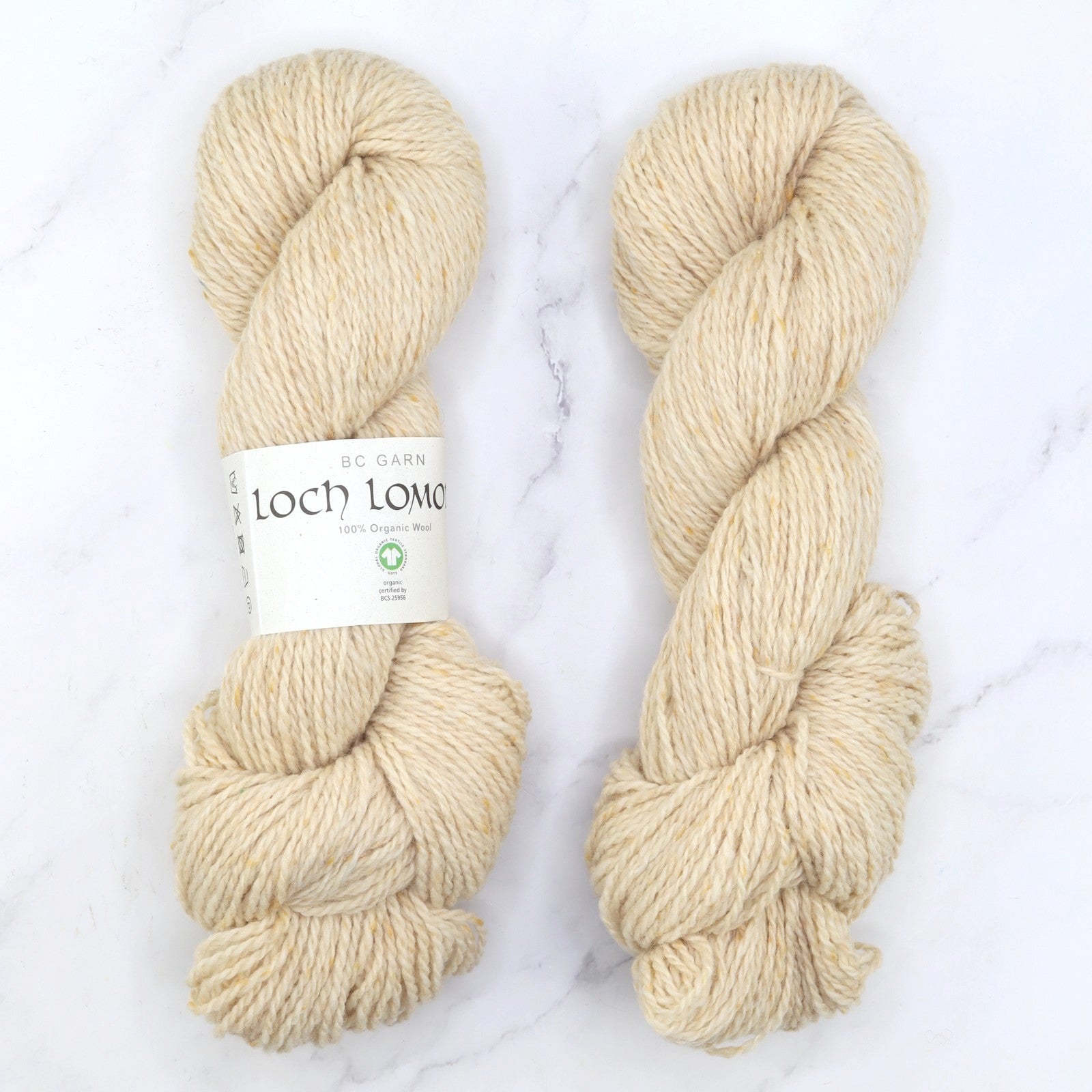 BC Garn Loch Lomond GOTS in colourway Beige – 8ply weight wool yarn