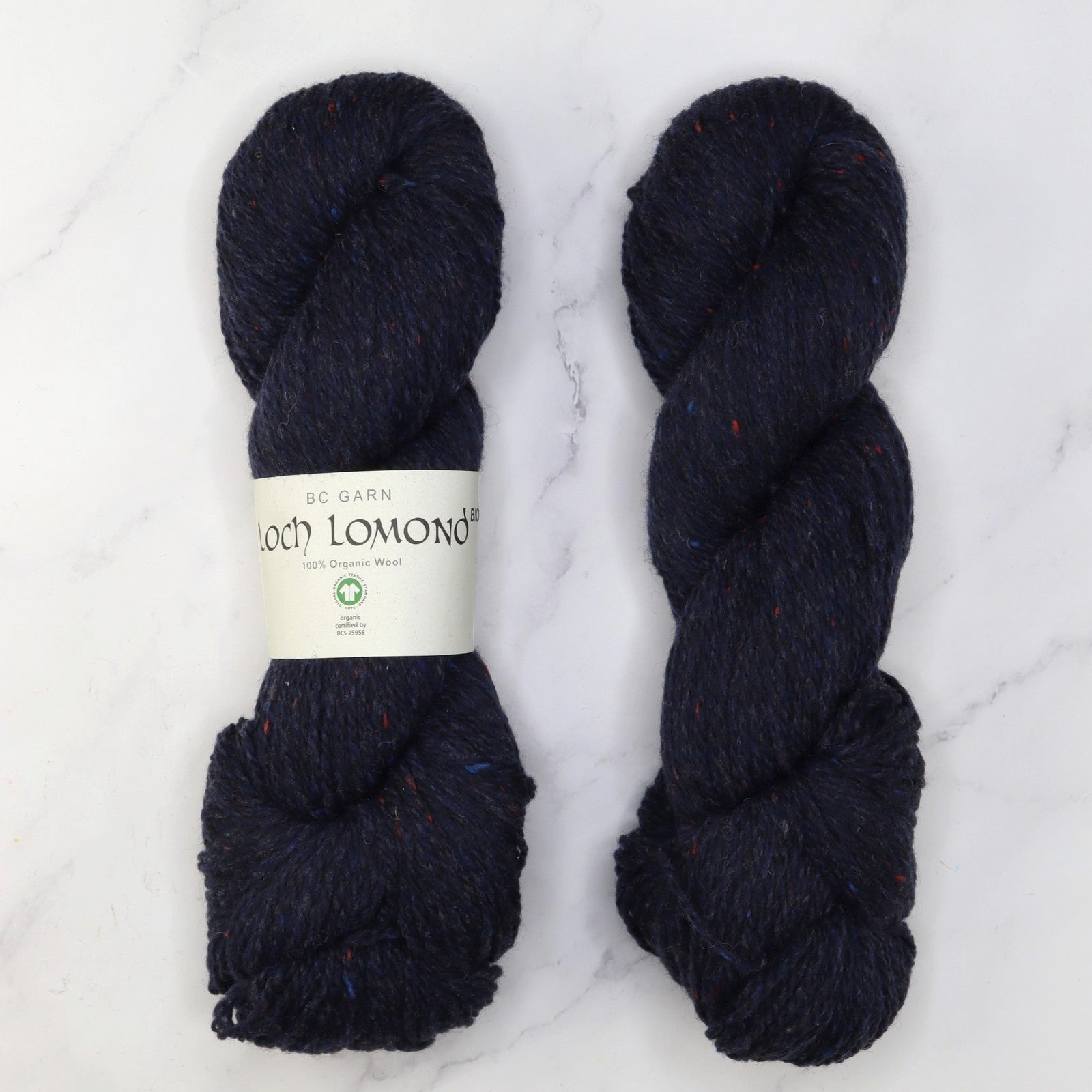 BC Garn Loch Lomond GOTS in colourway Night Blue – 8ply weight wool yarn
