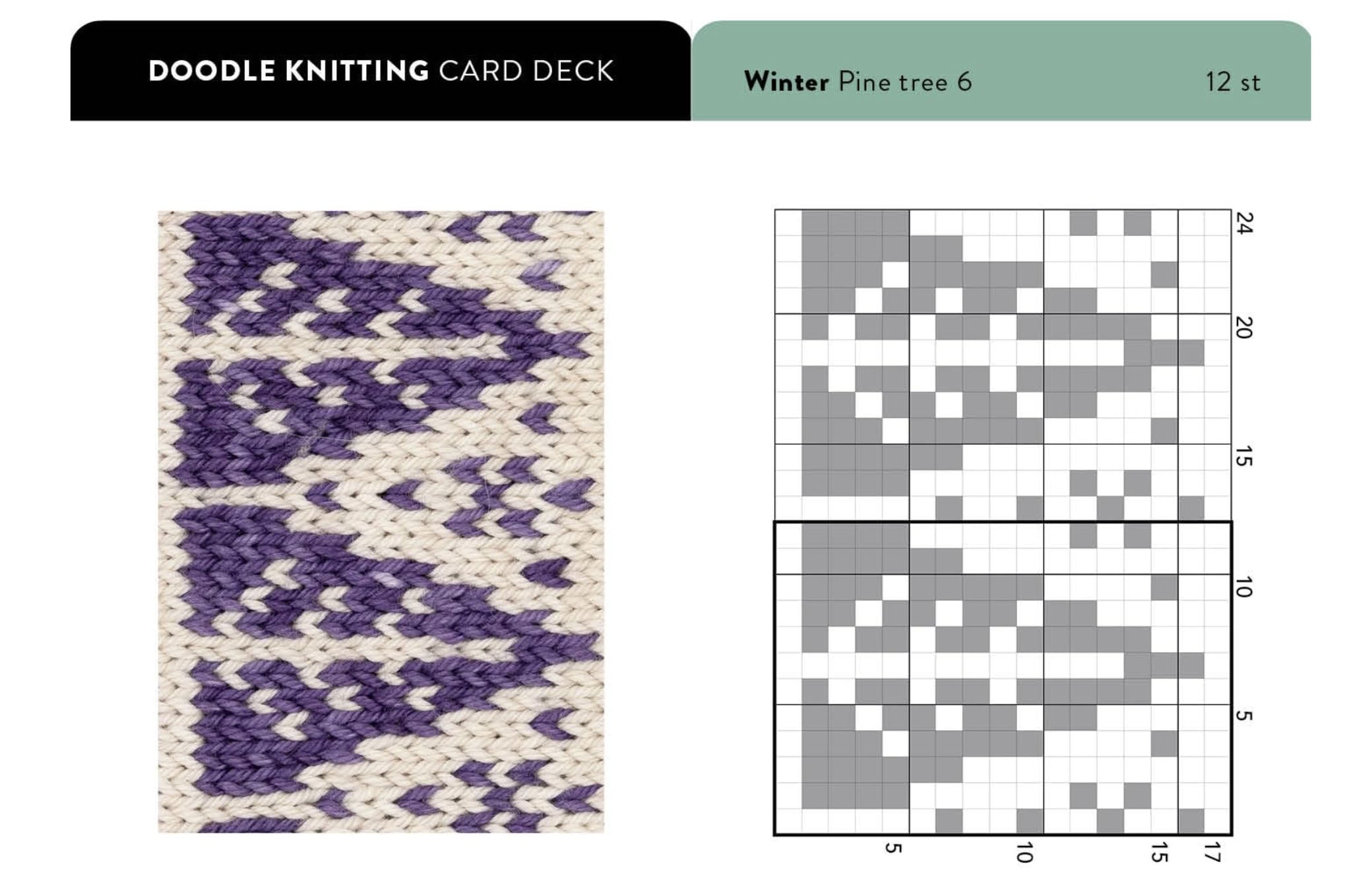 Doodle Knitting Card Deck: 200 mix & match motifs – pattern book – view 3