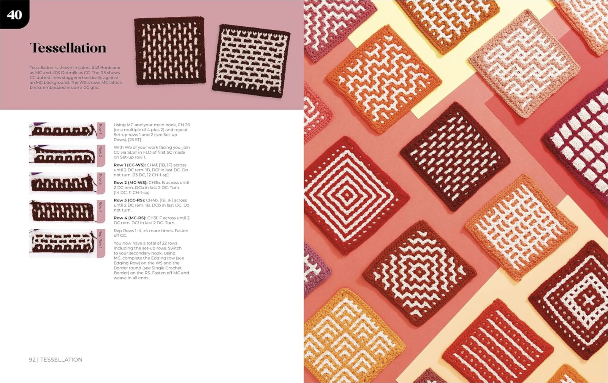 Interlocking Crochet – pattern book – view 7