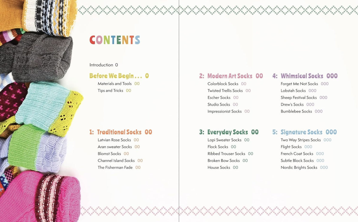 The Sock Obsession – knitting pattern book – view 2