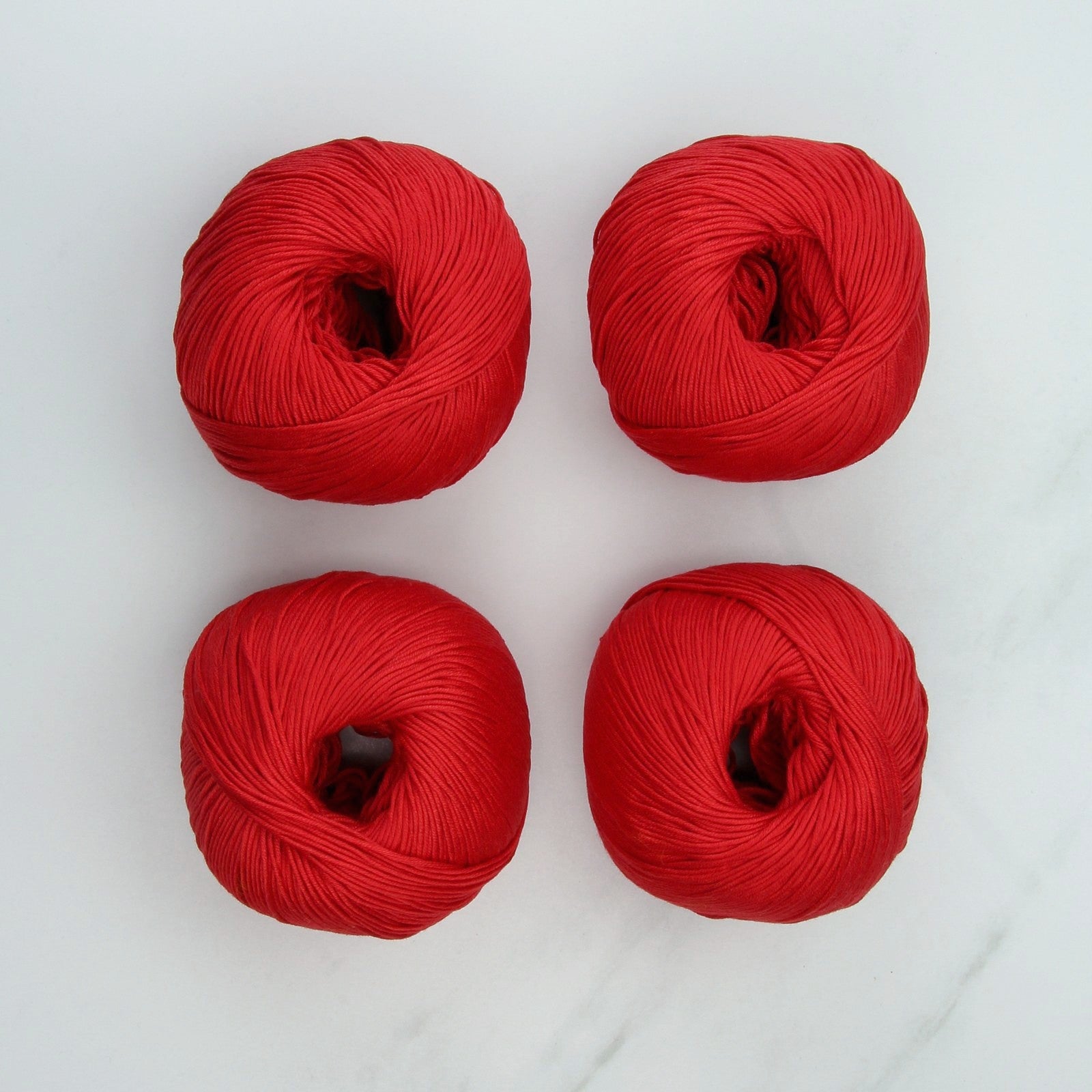 Bellissimo Airlie in colourway Cherry – 4ply weight cotton yarn