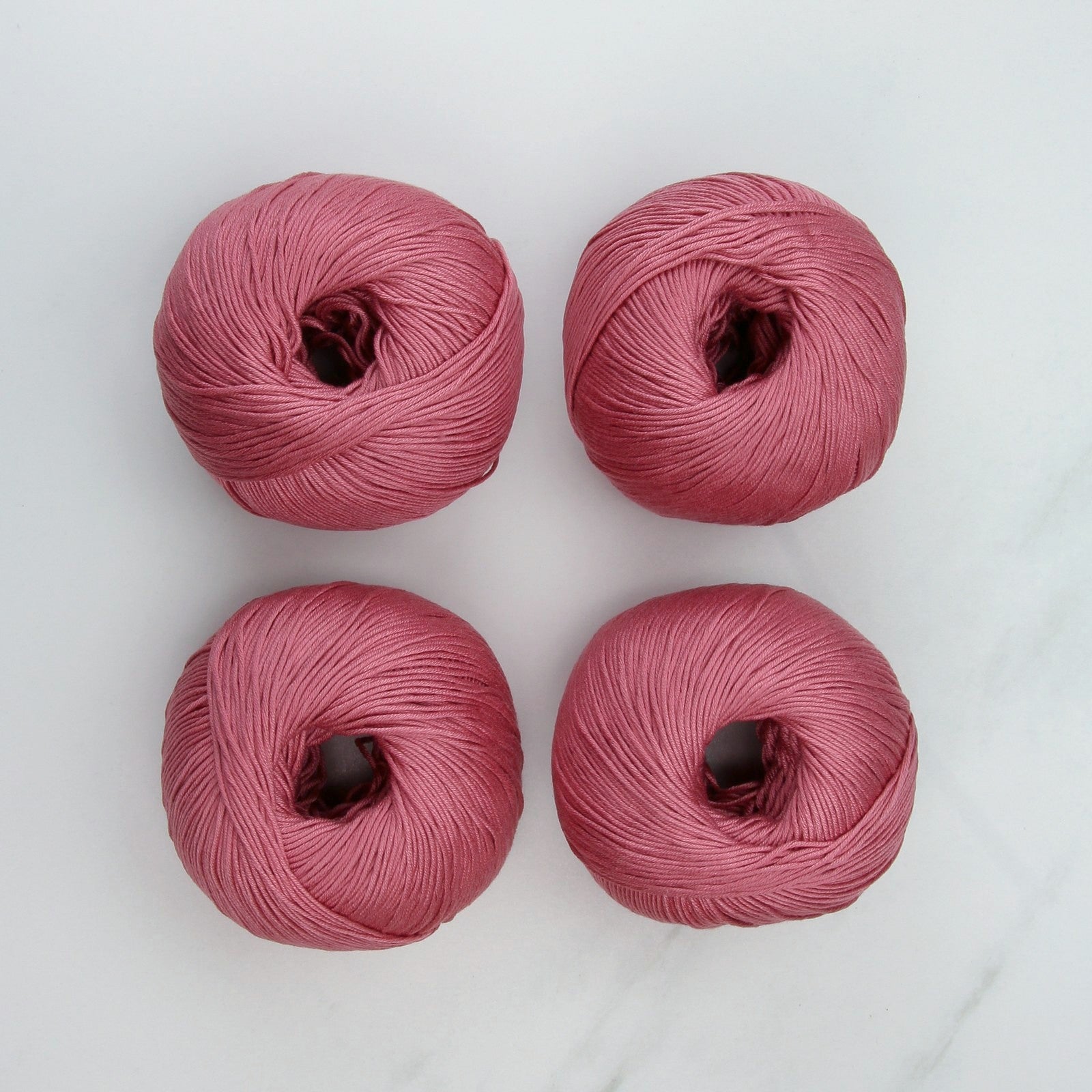 Bellissimo Airlie in colourway Rhubarb – 4ply weight cotton yarn