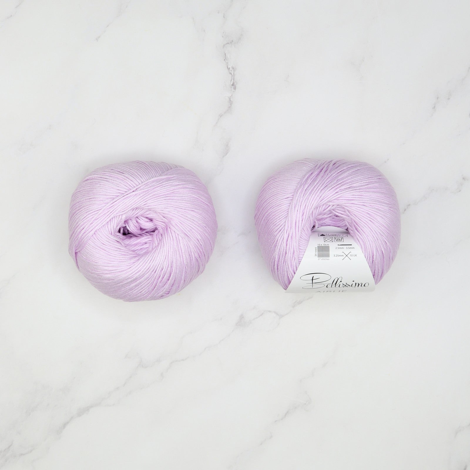 Bellissimo Airlie in colourway Lilac – 4ply weight cotton yarn