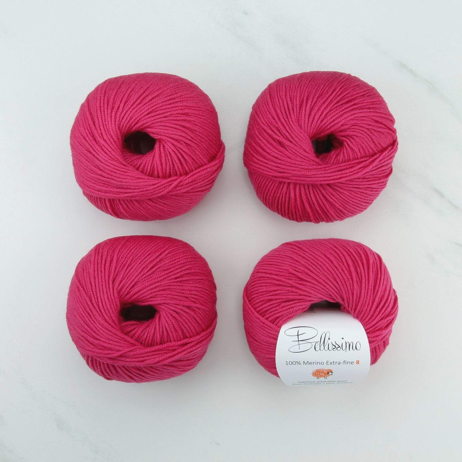 Alexa Cardigan kit, colourway Fuchsia