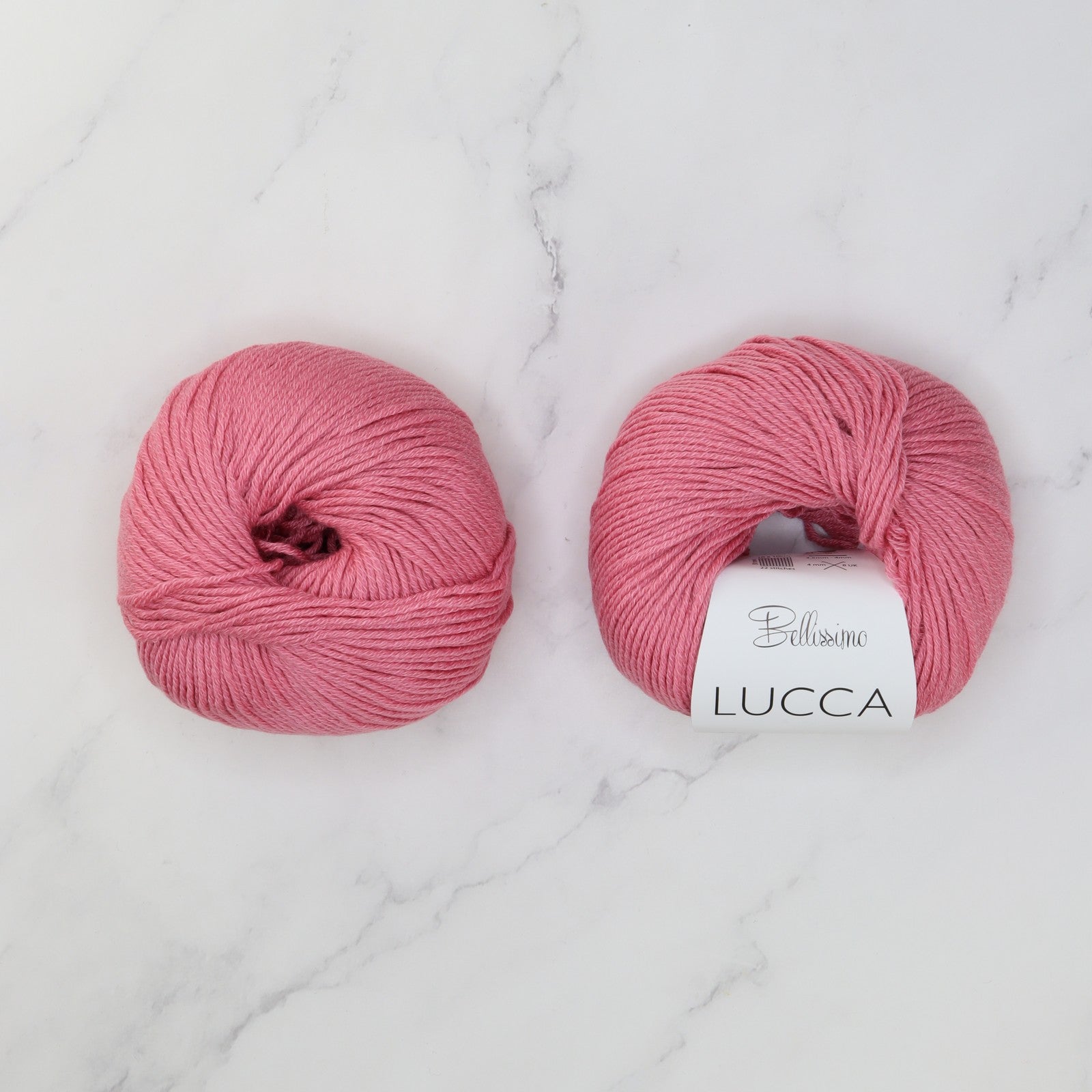 Bellissimo Lucca in colourway Lolly – 8ply weight merino, cotton yarn