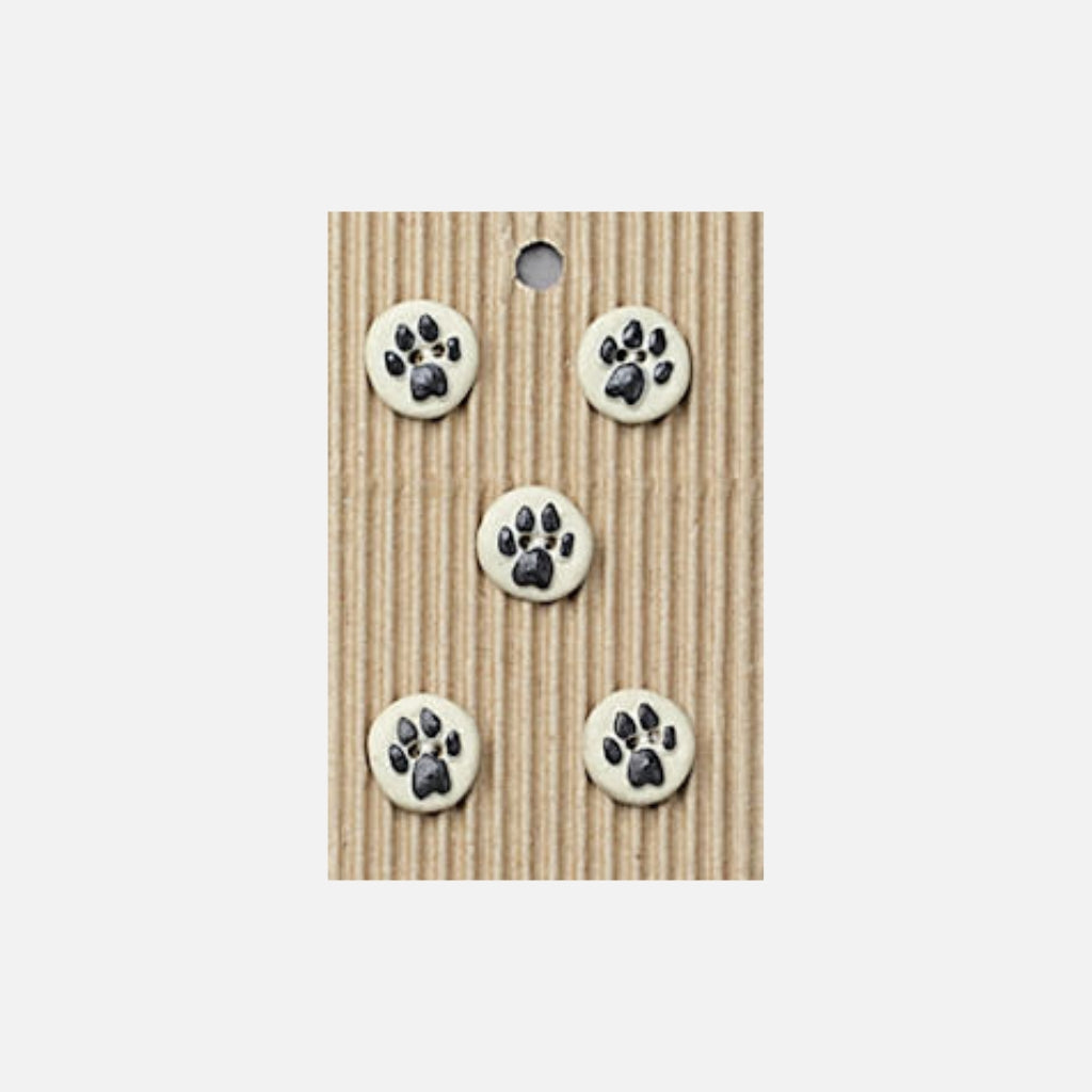 Incomparable Buttons Paw Print L055