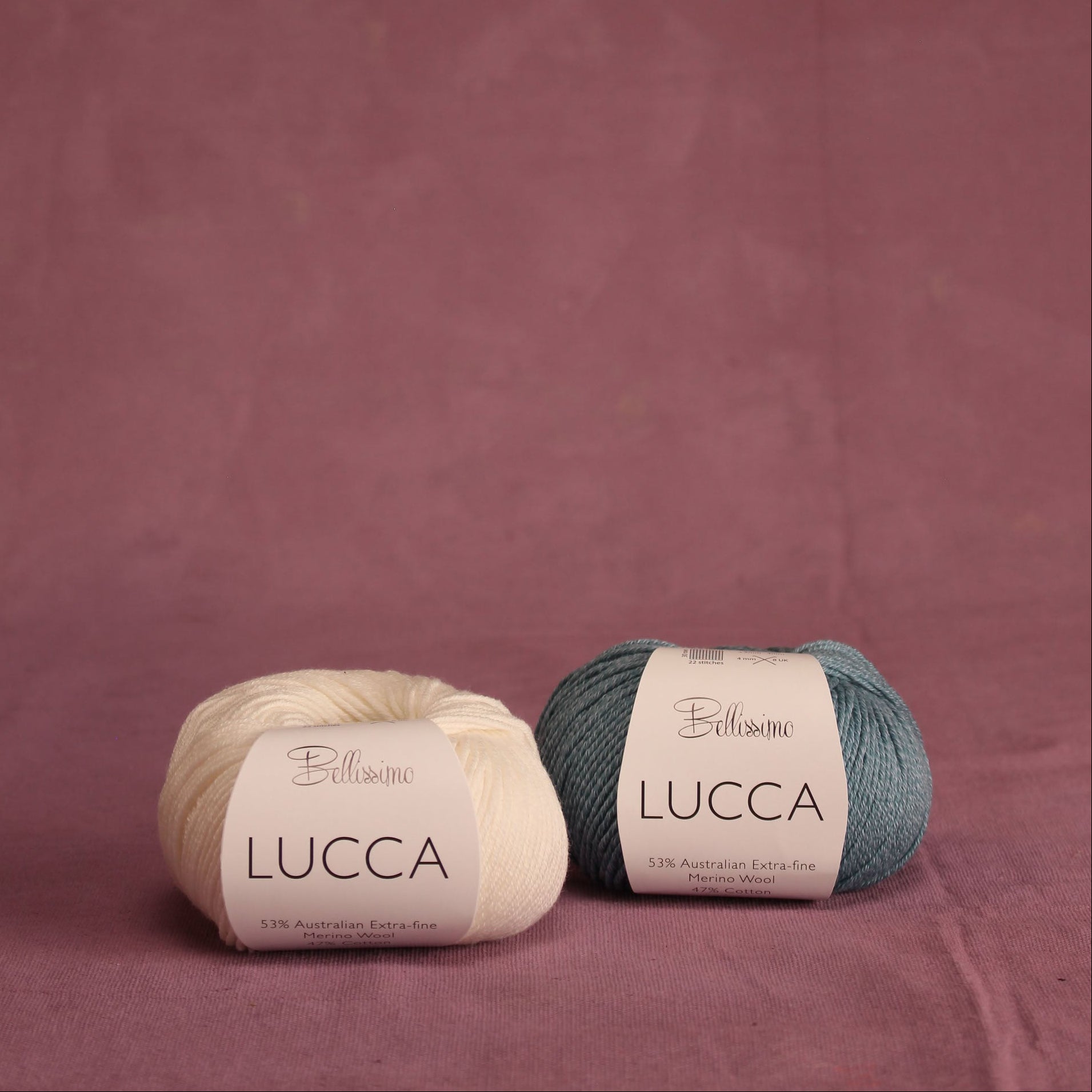 Bellissimo Lucca – 8ply weight merino, cotton yarn – view 3