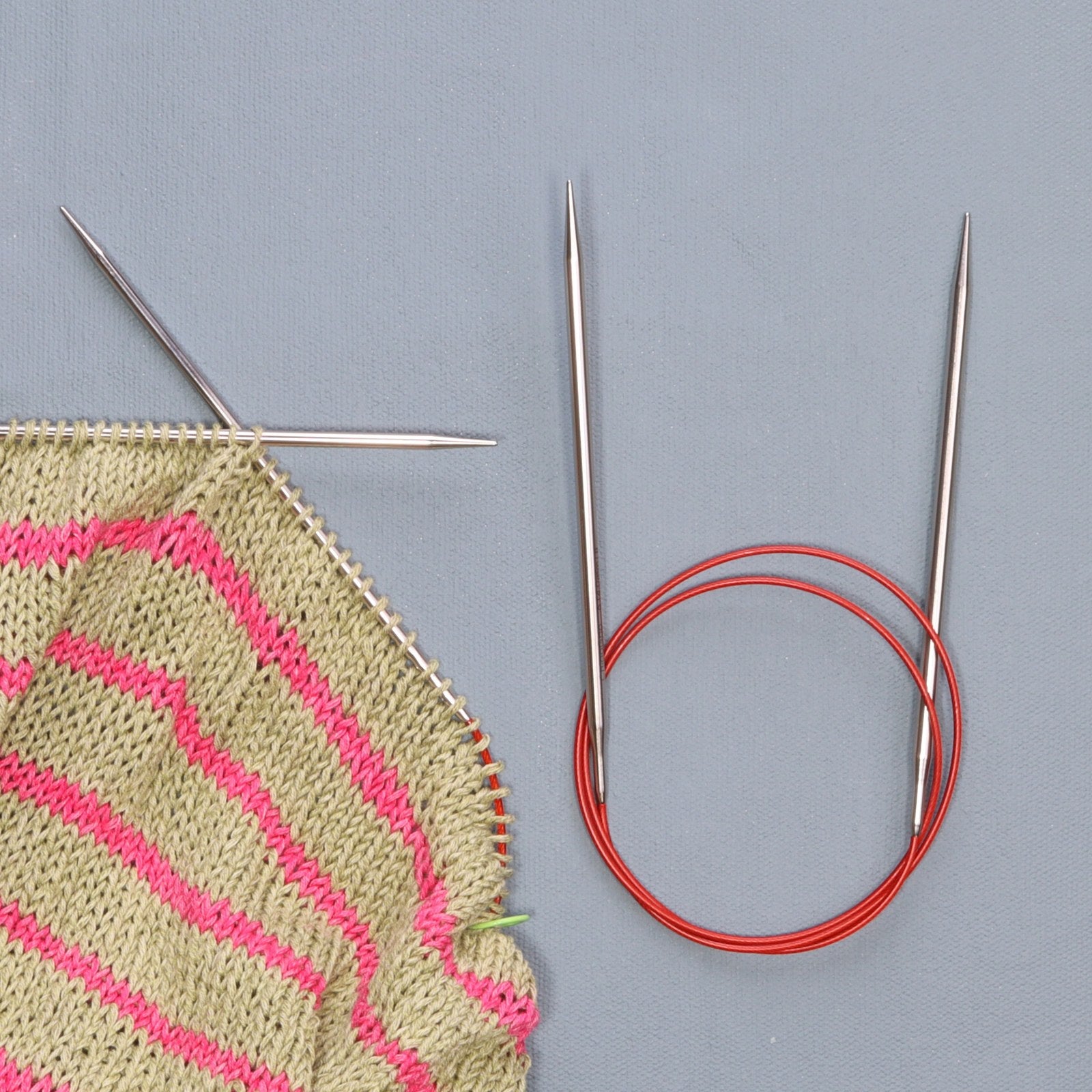 Chiaogoo Red Stainless Steel Fixed Circulars