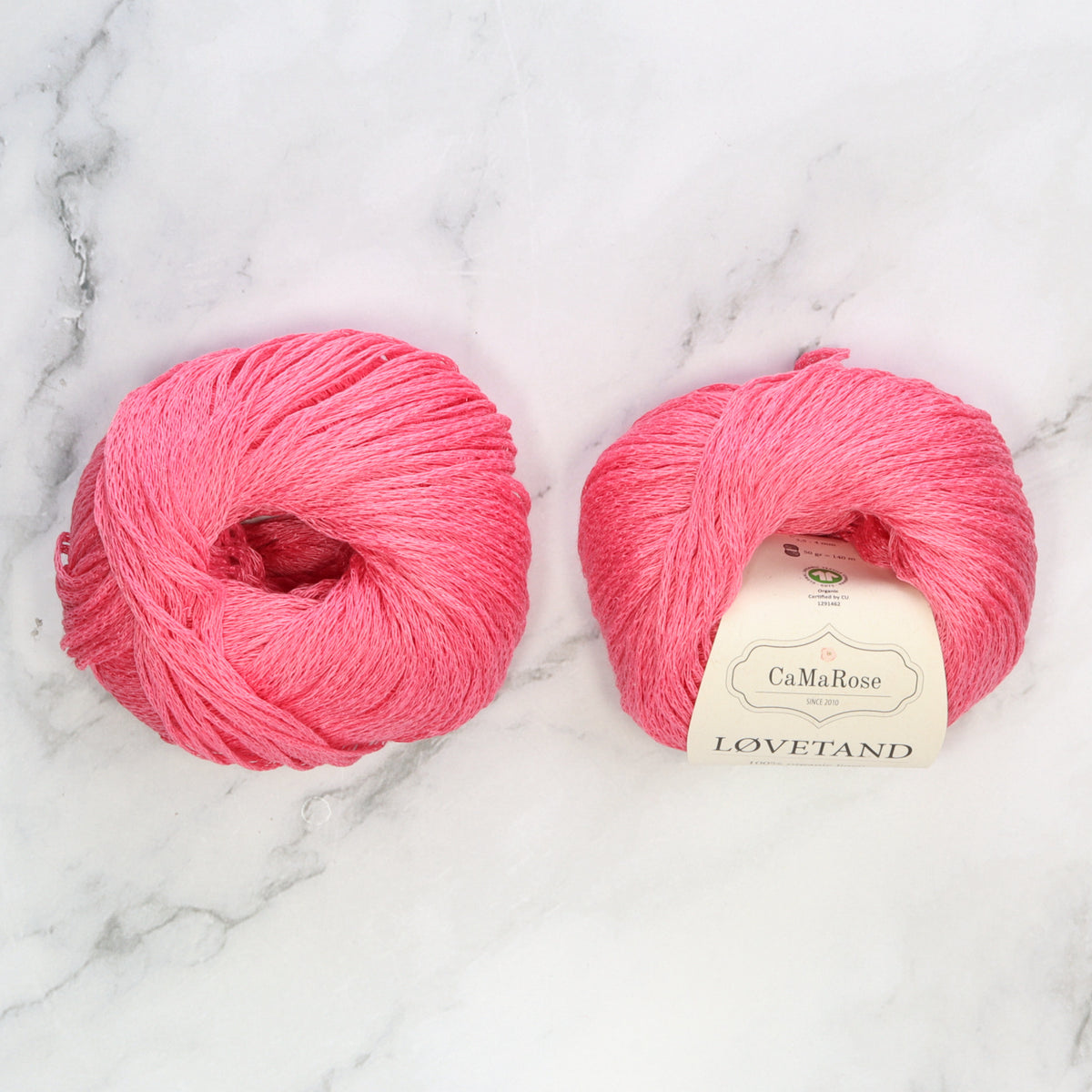 CaMaRose Lovetand in colourway Hydrangea – 8ply (DK) weight linen yarn