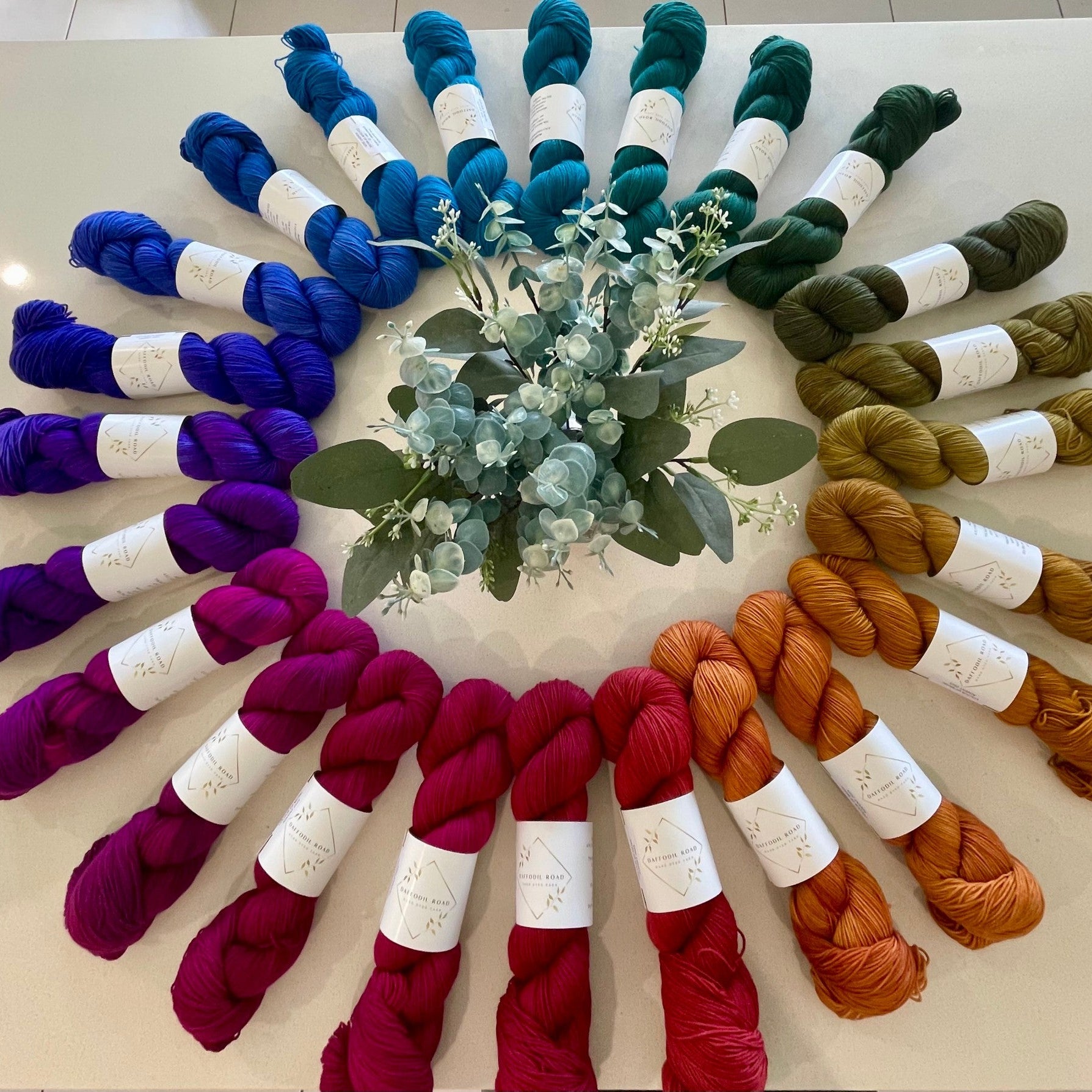 Daffodil Road Yarn Colour of Music Collection – 4ply weight merino, nylon yarn – view 2