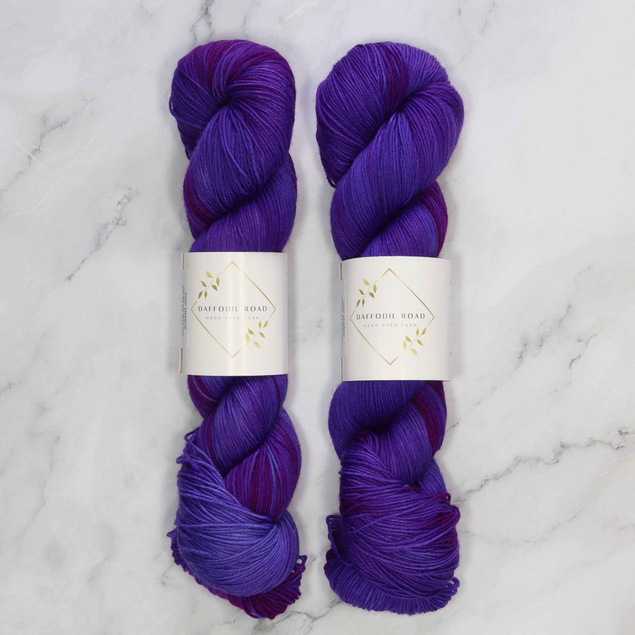 Daffodil Road Yarn Colour of Music Collection in colourway Day 3 Wonka – 4ply weight merino, nylon yarn