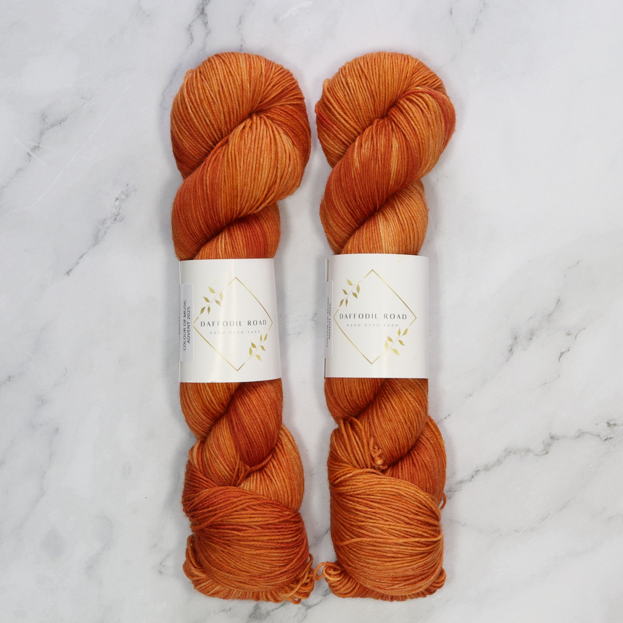 Daffodil Road Yarn Colour of Music Collection in colourway Day 11 Annie – 4ply weight merino, nylon yarn