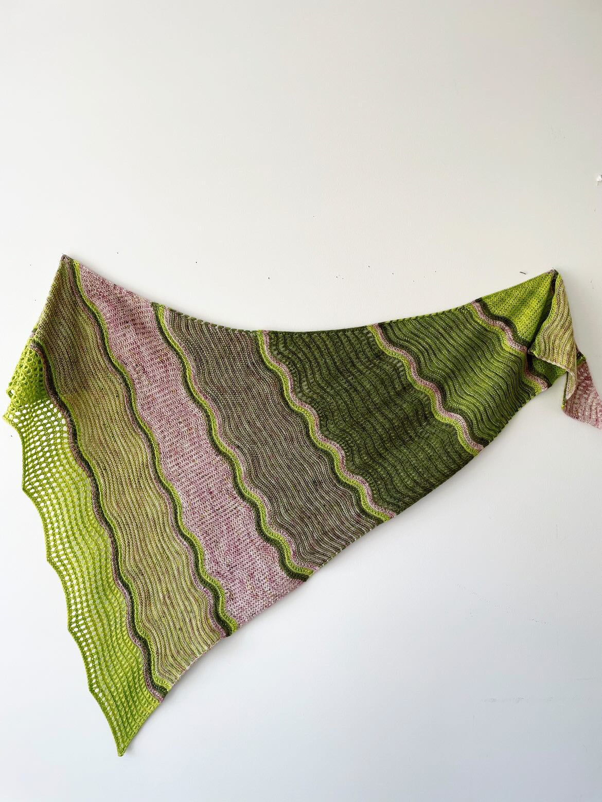 Colour Drift Shawl knitting kit – view 2
