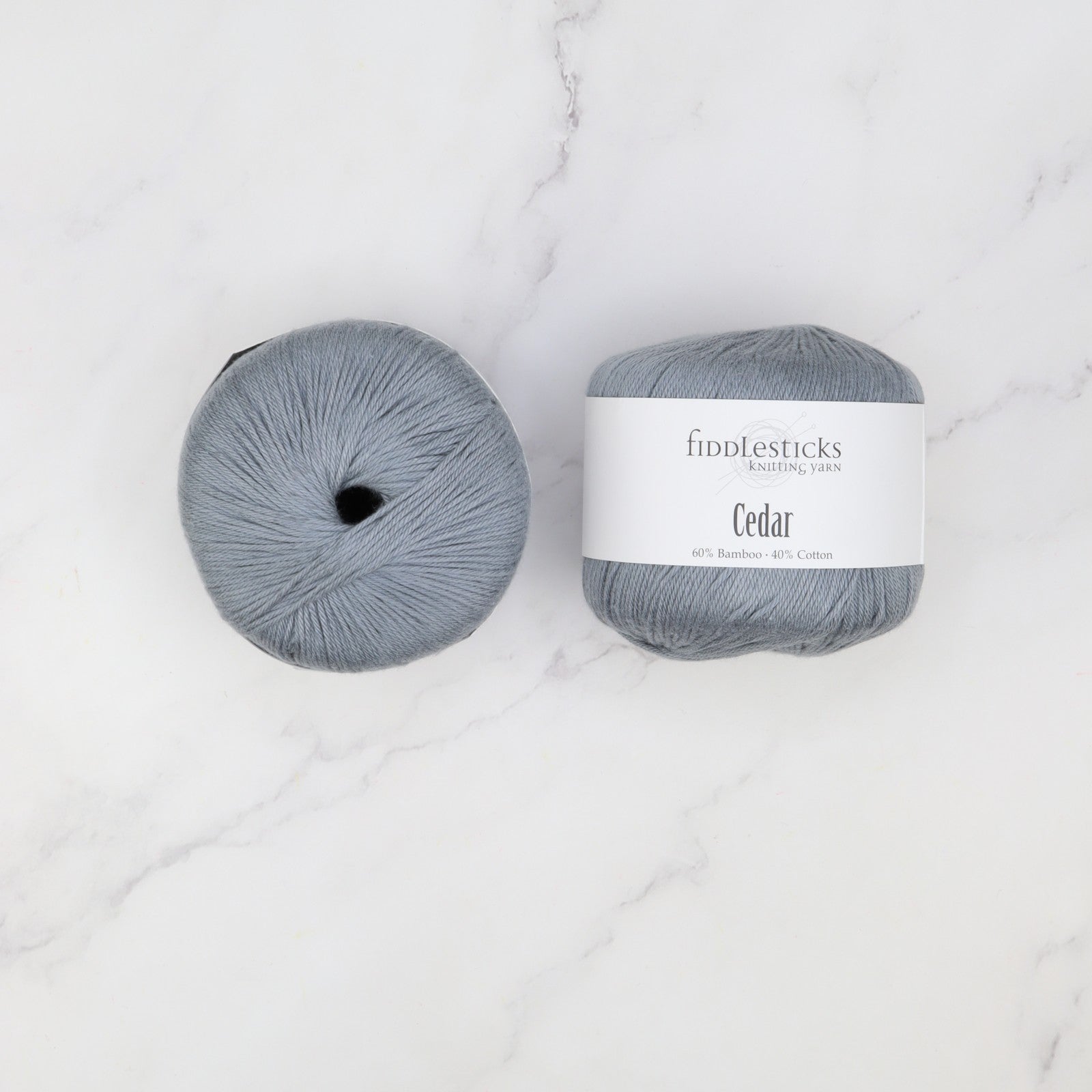 Fiddlesticks Cedar in colourway 124-26 Grey – 8ply weight bamboo, cotton yarn