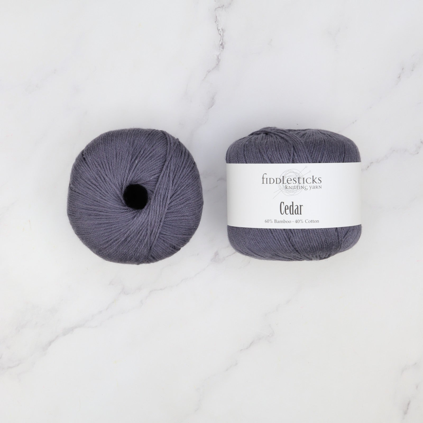 Fiddlesticks Cedar in colourway 124-37 Cement – 8ply weight bamboo, cotton yarn