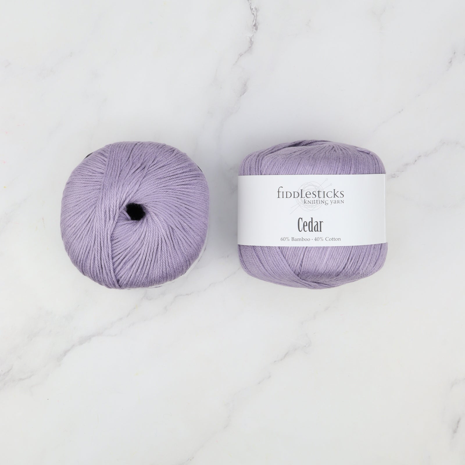 Fiddlesticks Cedar in colourway 124-40 Wisteria – 8ply weight bamboo, cotton yarn