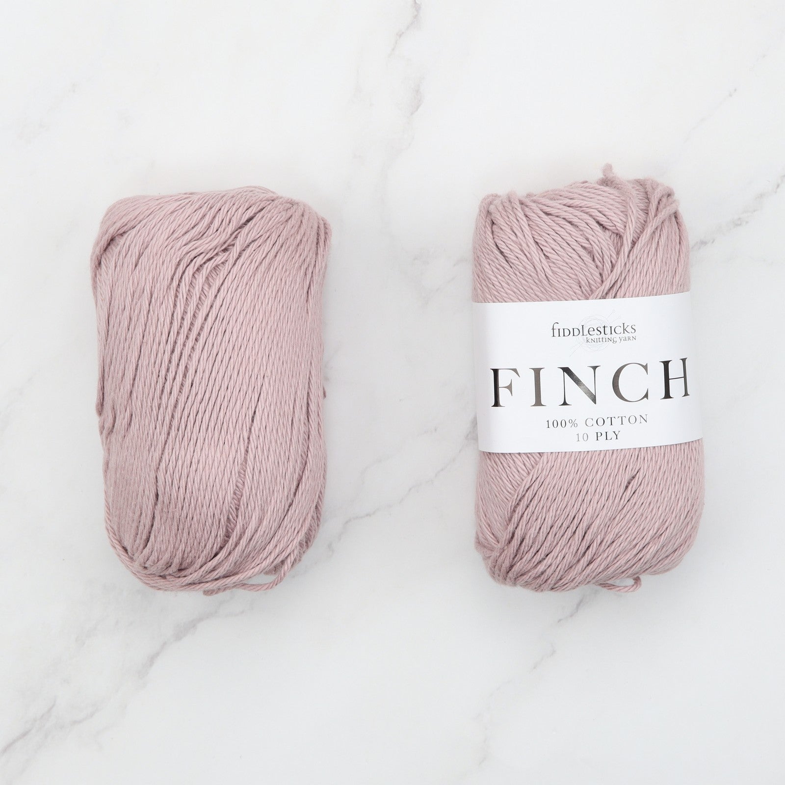 Fiddlesticks Finch in colourway Ballet – 10ply weight cotton yarn