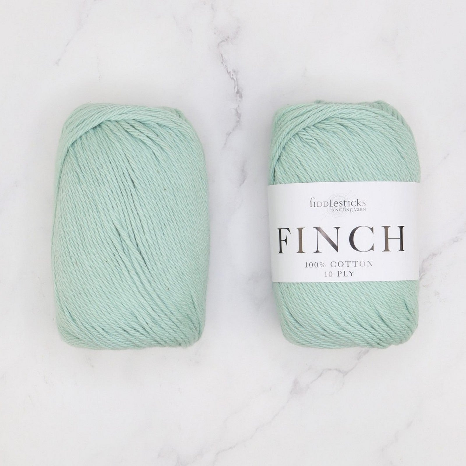 Fiddlesticks Finch in colourway Pond – 10ply weight cotton yarn