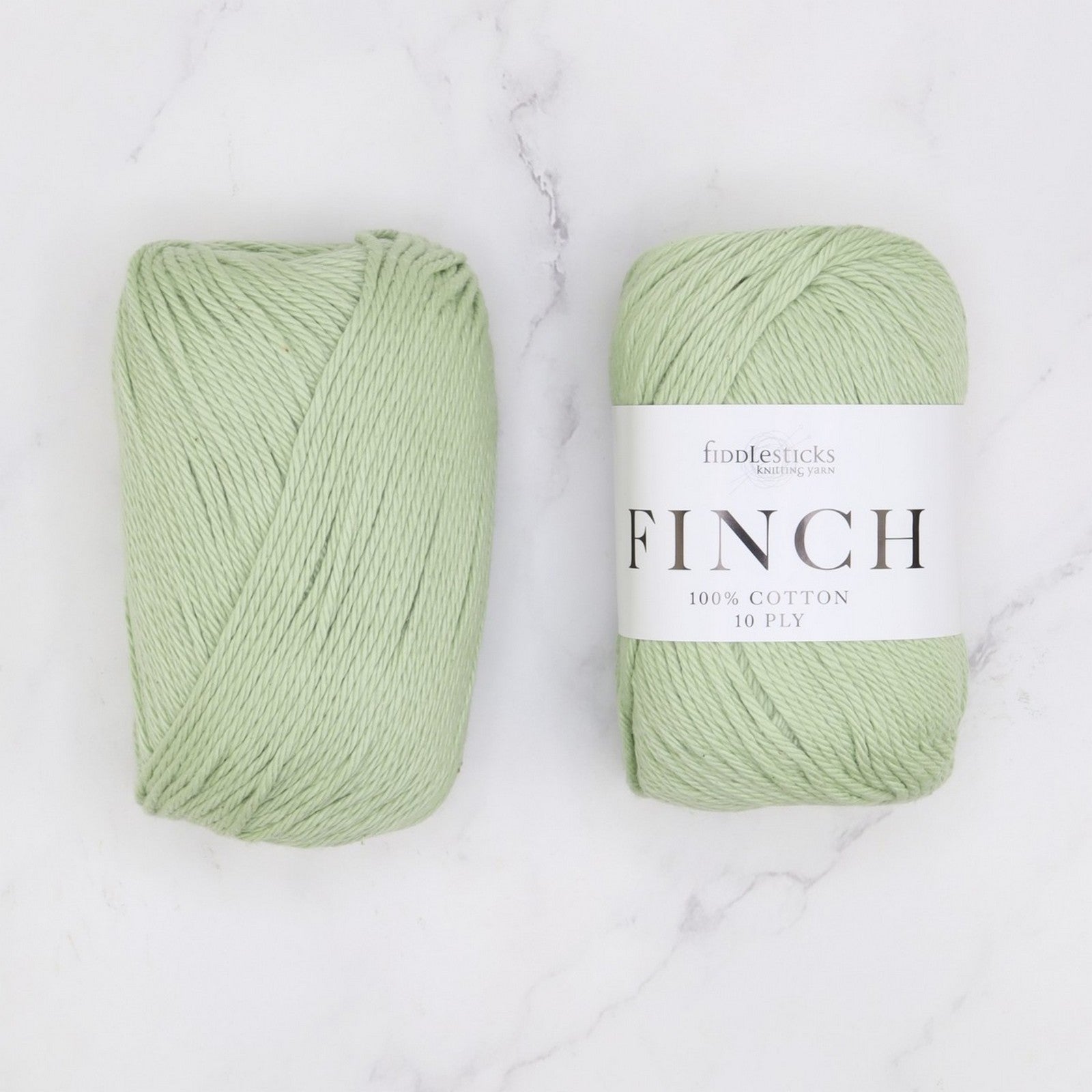 Fiddlesticks Finch in colourway Sea Foam – 10ply weight cotton yarn