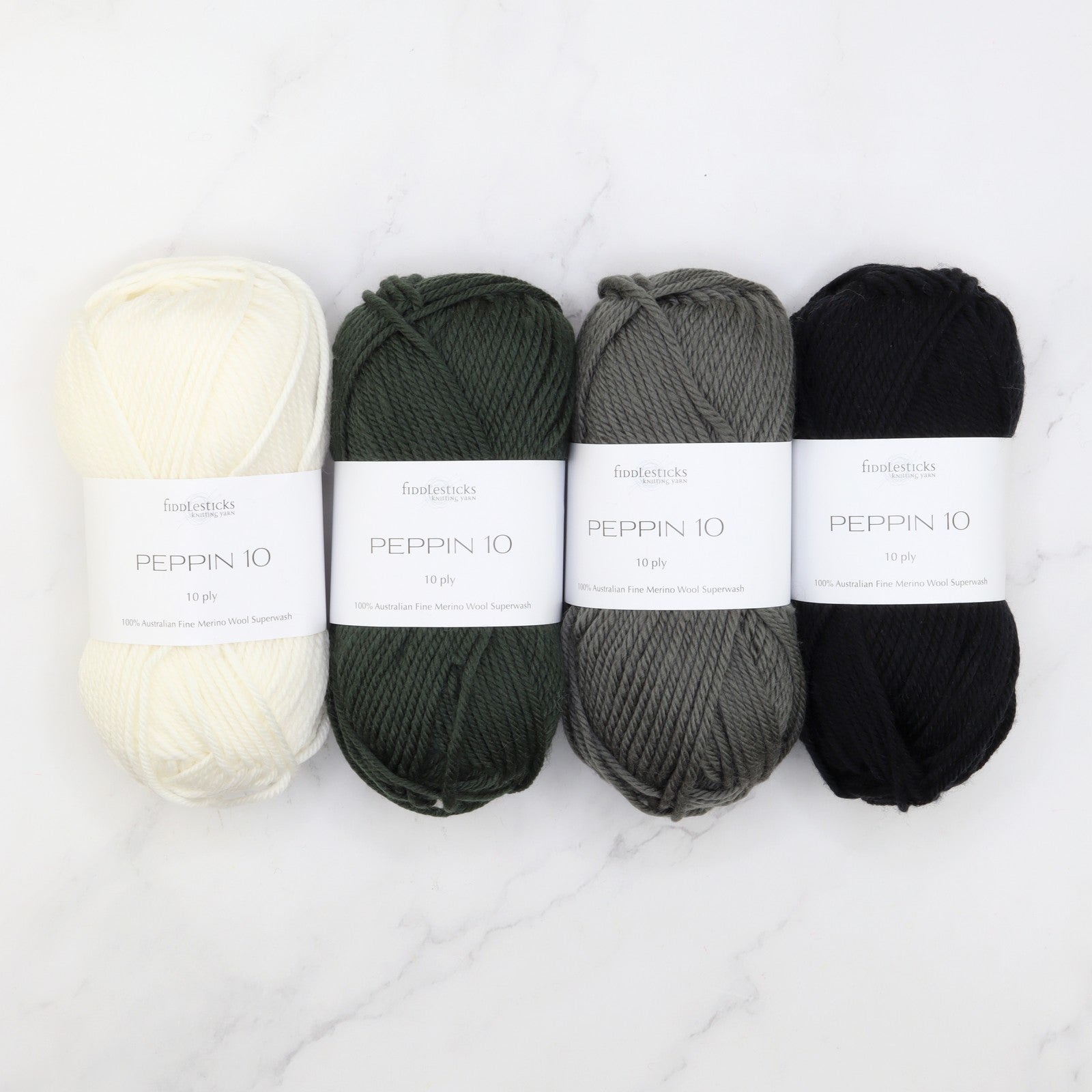 Garter Chevron Baby Blanket kit, colourway Naptime