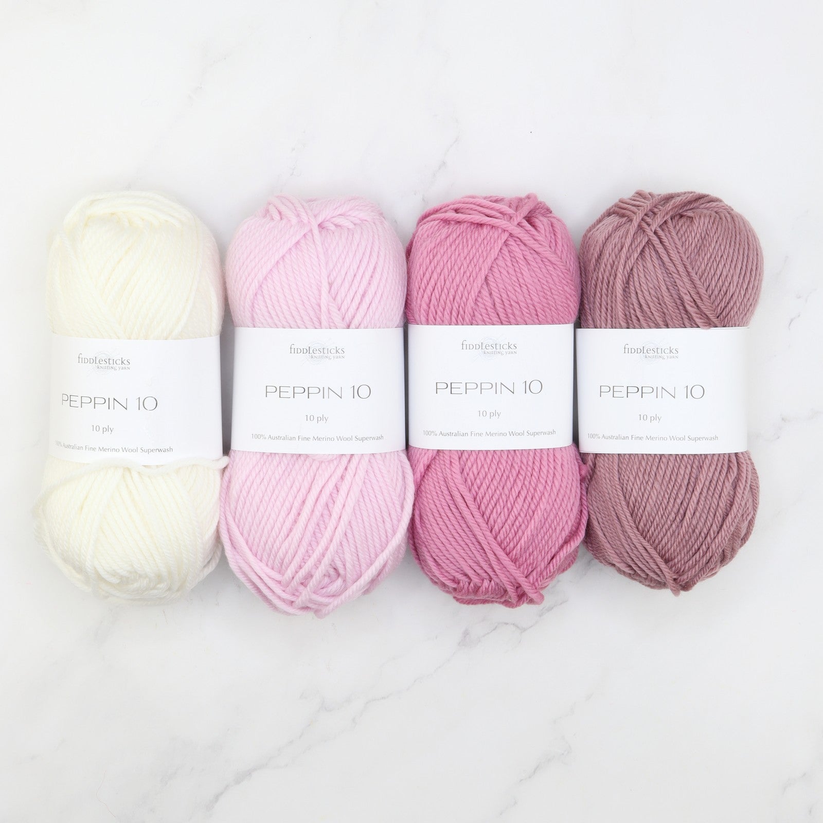Garter Chevron Baby Blanket kit, colourway Sweet Dreams