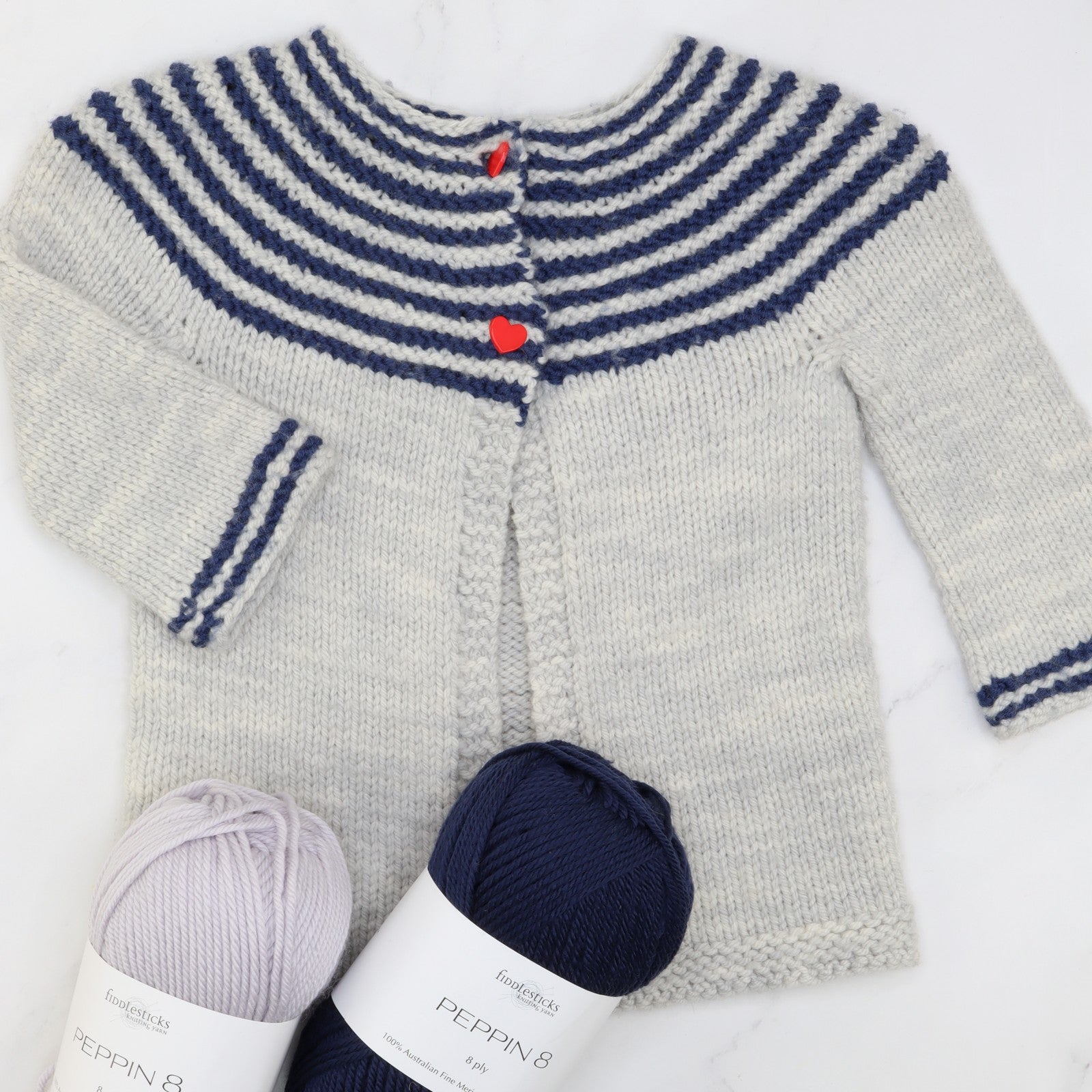 Gidday Cardigan knitting kit