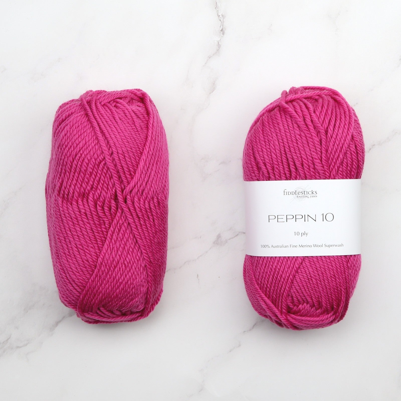 Fiddlesticks Peppin 10 in colourway Lipstick – 10ply weight wool yarn