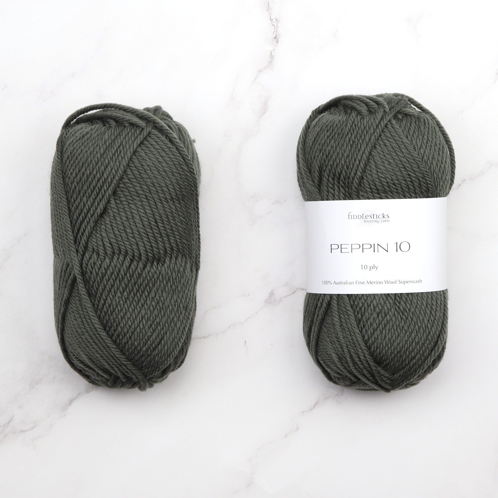 Fiddlesticks Peppin 10 in colourway Slate – 10ply weight wool yarn