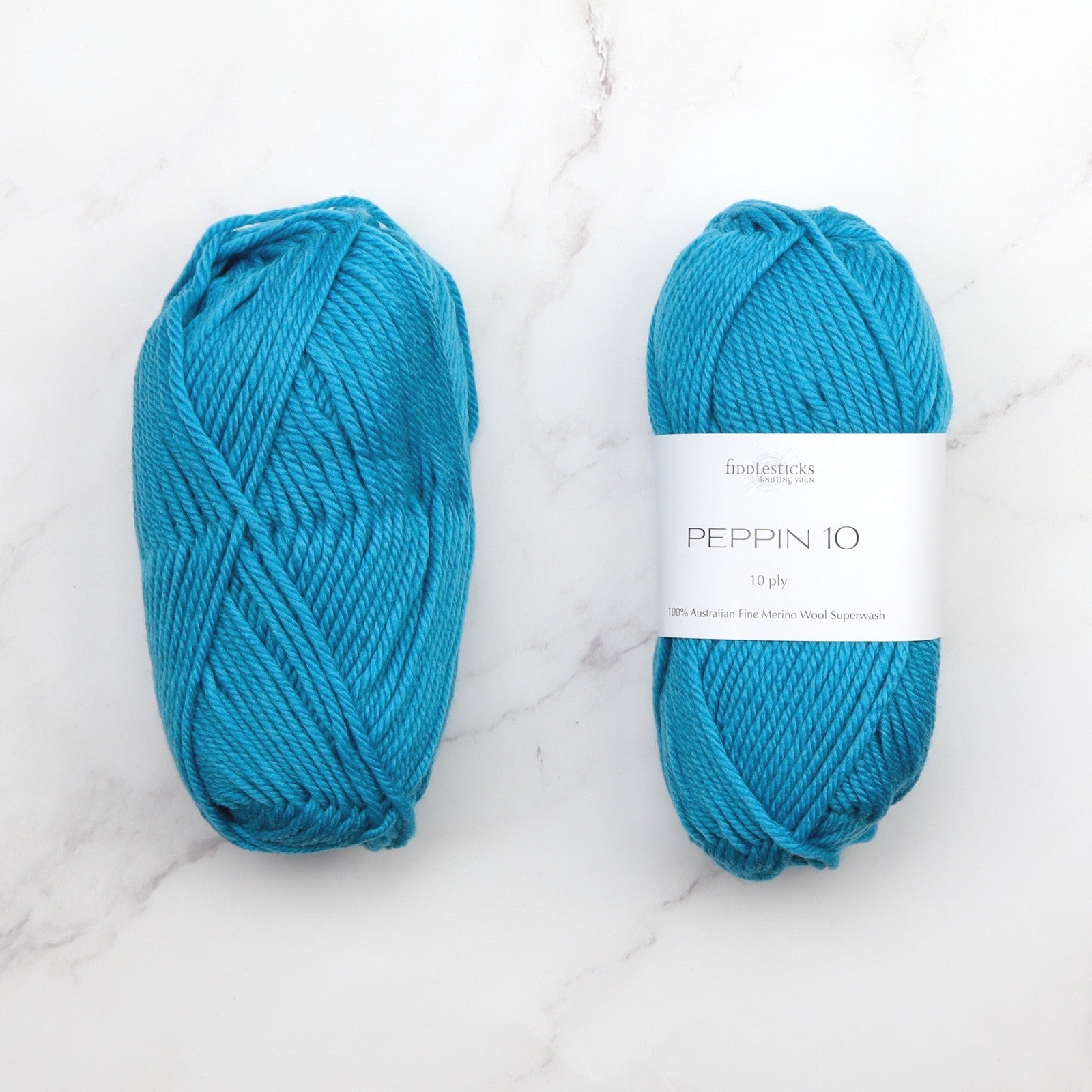 Fiddlesticks Peppin 10 in colourway Teal – 10ply weight wool yarn