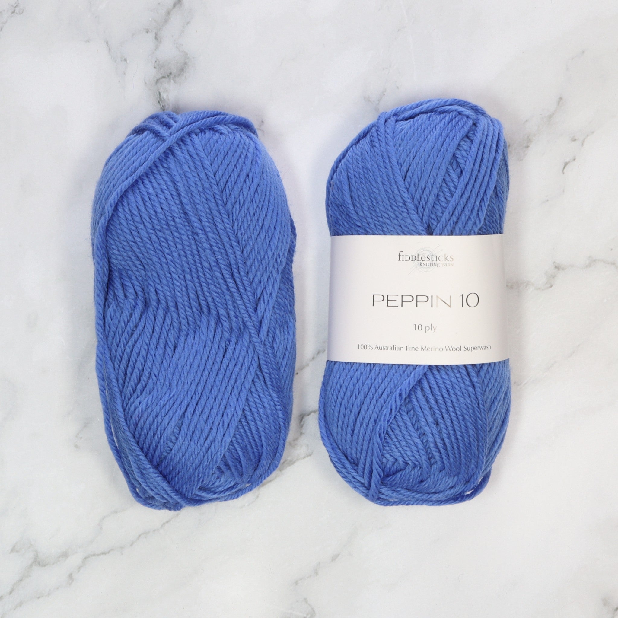 Fiddlesticks Peppin 10 in colourway Sapphire – 10ply weight wool yarn