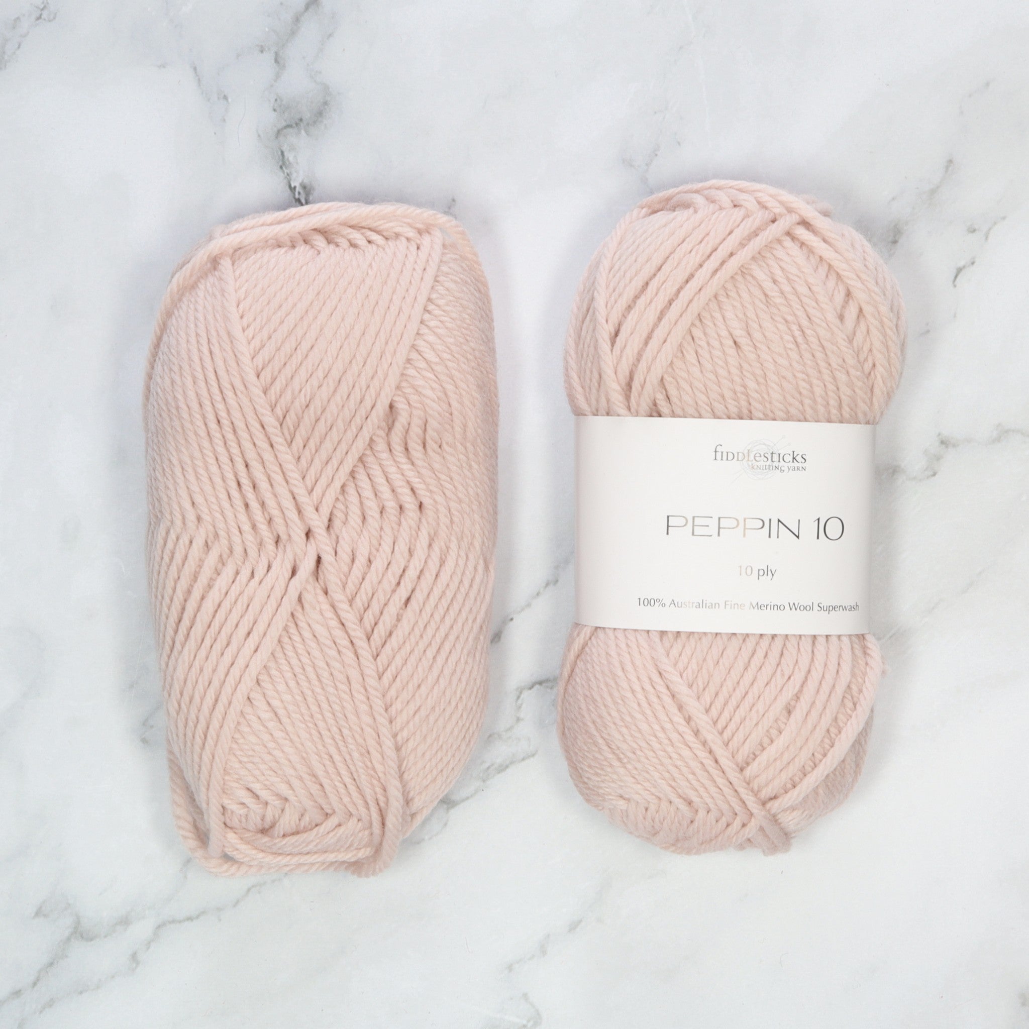 Fiddlesticks Peppin 10 in colourway Pearl – 10ply weight wool yarn