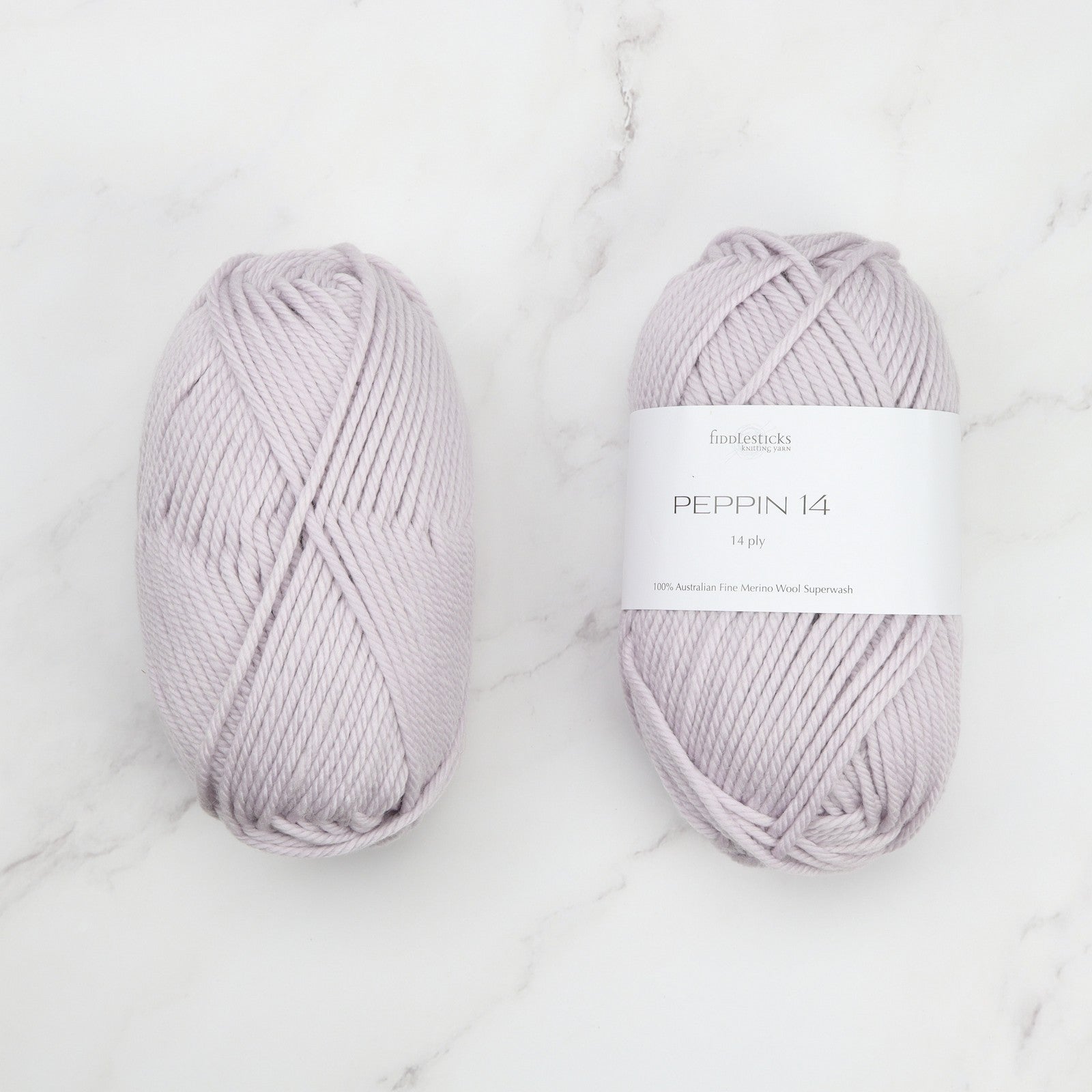 Fiddlesticks Peppin 14 in colourway Oyster – 14ply+ weight wool yarn