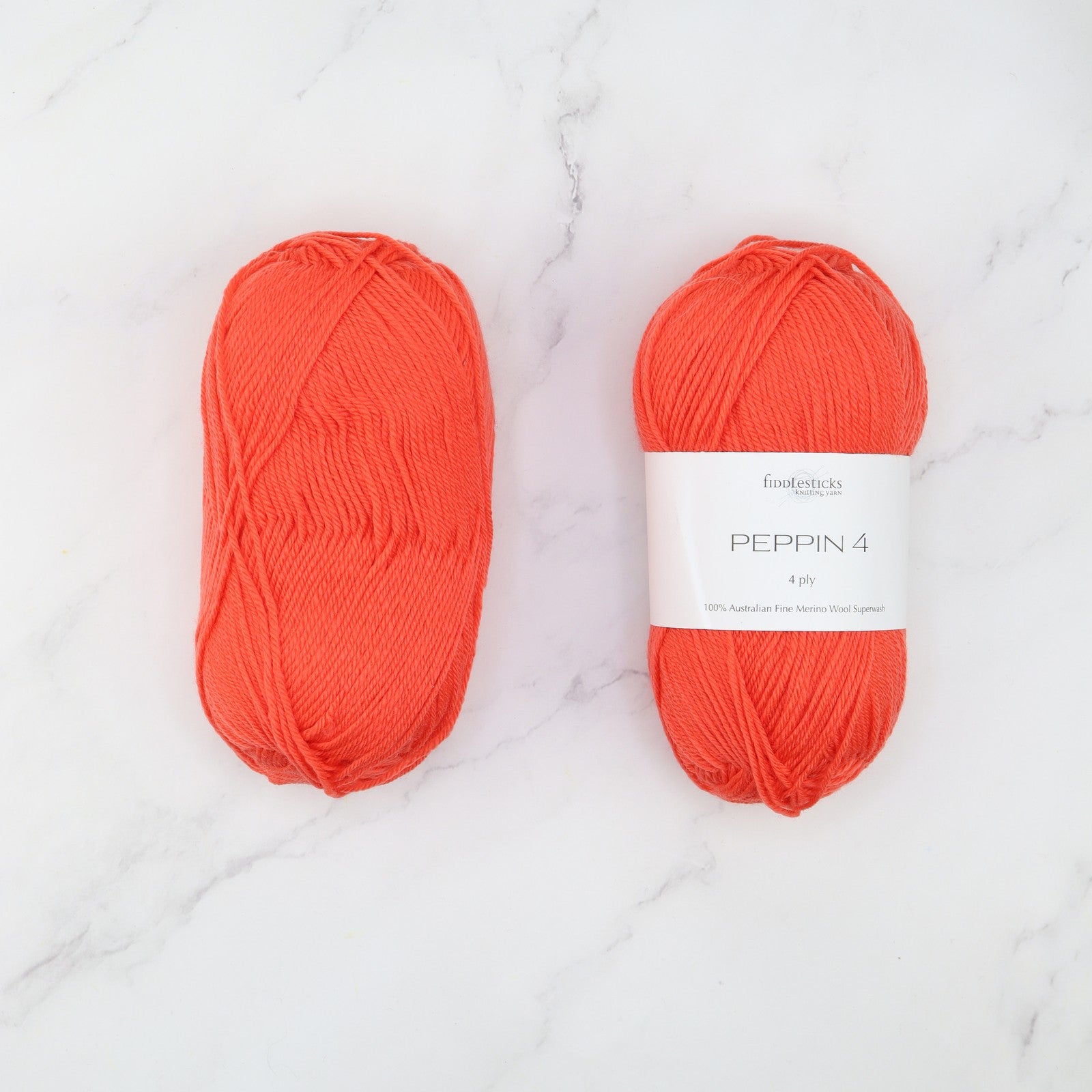 Fiddlesticks Peppin 4 in colourway Melon – 4ply weight merino yarn